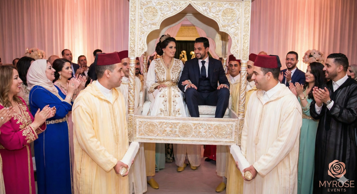 bride and groom in amarya